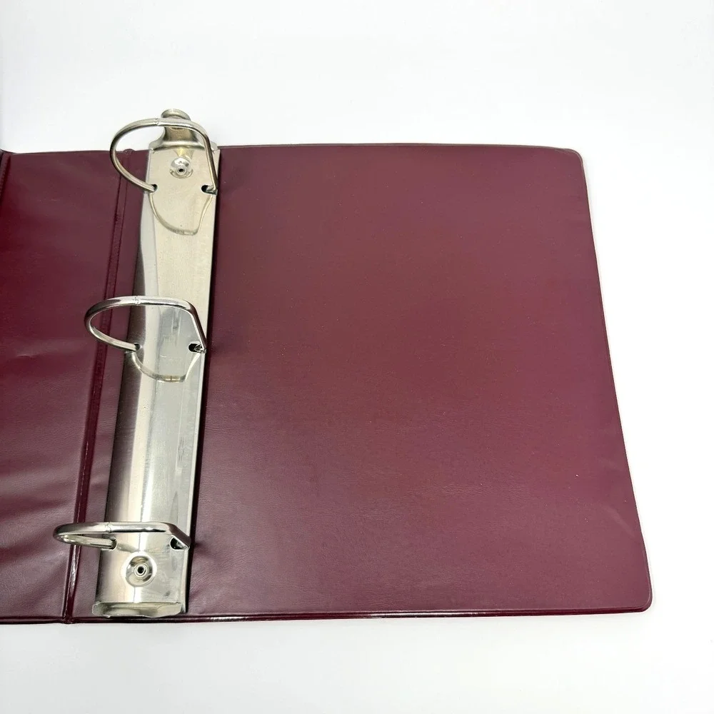Pioneer BAC-10 Baseball Card Album Binder Vintage 3 Ring‎ Burgundy